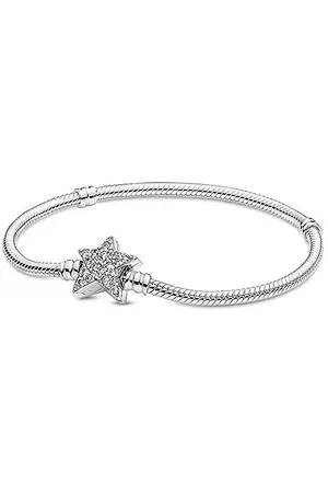 PANDORA Armband Timeless "Sternverschluss" Silber, Zirkonia 599639C01 18 cm