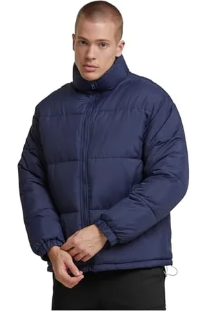 Urban classics Męska kurtka przejściowa Basic Puffer Jacket, lekka kurtka puffer dla mężczyzn, regularny krój, rozmiary S-5XL, , L