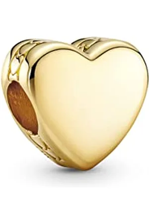 PANDORA Herz Charm aus 14 Karat Vergoldeter Metalllegierung, 762015C00