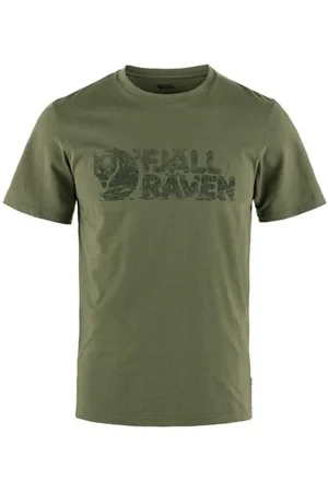 Fjällräven 12600219-625 Lush Logo T-Shirt M T-shirt męski Laurel Green rozmiar M, , M
