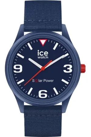 Ice-Watch ICE solar power Blue - Męski zegarek na rękę z paskiem Tide ocean - 020059 (Medium)