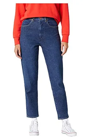 Wrangler Damskie dżinsy Mom Straight, , 24W / 32L