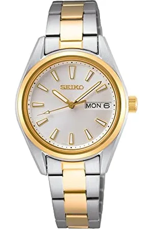 Seiko Damski analogowy zegarek kwarcowy z metalową bransoletką SUR454P1