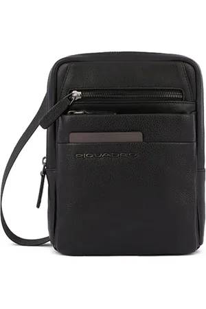 Piquadro Kieszonkowa torba crossbody z iPad® 8,3 cala i ochrona przed oszustwami RFID, CZARNA, , Taglia unica, 0