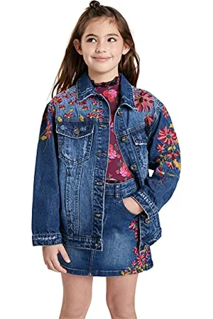 Desigual CHAQ_Amazon kurtka dżinsowa, niebieska, 2021-11-12T00 00.000Z dziewczęca, , 2021-11-12T00:00:00.000Z