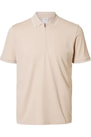 SELECTED Slhfave Sport Zip Ss Polo Noos, , L