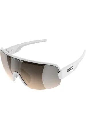POC Aim okulary przeciwsłoneczne – okulary sportowe dla rowerzystów o maksymalnym komforcie i najlepszej widoczności, Hydrogen White/Clarity Trail/Partly Sunny Silver, jeden rozmiar