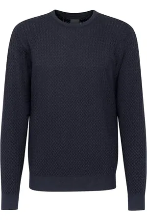 Bugatti Męski sweter okrągły dekolt, , L