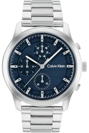 Calvin Klein Analogowy wielofunkcyjny zegarek kwarcowy dla mężczyzn ze srebrną bransoletką ze stali nierdzewnej - 25200208, , bransoletka