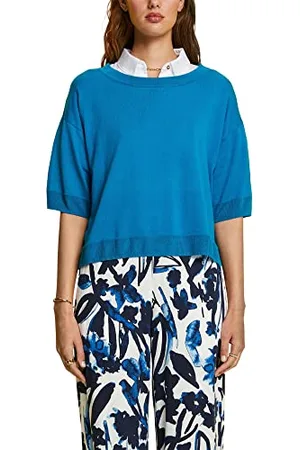ESPRIT Damski sweter 063EE1I302, 461/DARK Turquoise 2, XXS, 461/Dark Turquoise 2, XXS