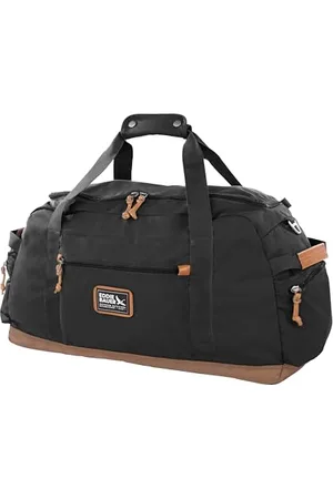 Eddie Bauer Bygone Duffel Weekend Travel | Lightweight | Rugged Polyester/Nylon | U-Shaped Main Compartment, Black, 45L