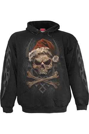 Spiral Rock Santa - Bluza z kapturem czarna, , M