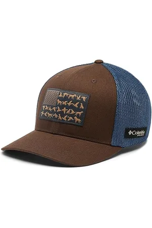 Columbia Unisex PHG Game Flag Mesh Ball Cap-High Crown, Cordovan/Zinc/Waterfowl Flag, Large/X-Large