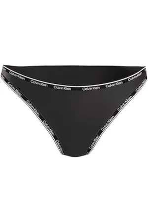 Calvin Klein Damskie bikini z wysoką nogawką, bezczelne pływanie, Pvh czarny, L, , L