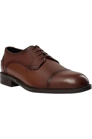 HUGO BOSS Męskie Tayil_Derb_tcsdwv Derby, Medium Beż, 43.5 EU, , 43.5 EU