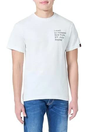 Replay Męski t-shirt o regularnym kroju z bawełny, , 3XL