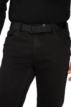 JP 1880 Męskie, duże rozmiary, duże rozmiary, Menswear L-8XL, skórzany pasek, metalowe zapięcie, szerokość 4 cm 822849, , 150