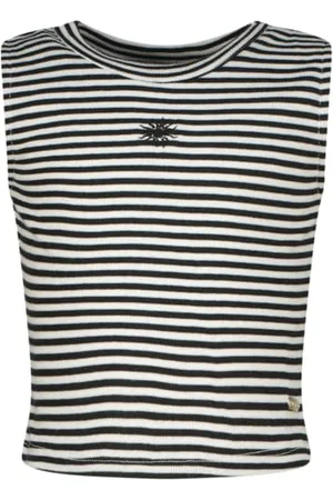 Vingino T-shirt dziewczęcy Basic-Crop Rib Top Stripe, , 8 lat