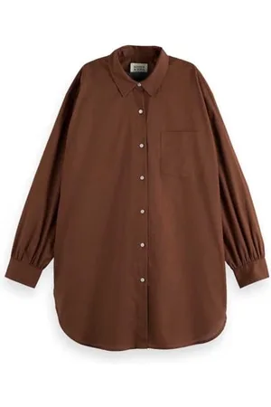 Scotch&Soda Oversized Light Weight Cotton Shirt, , 38