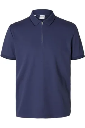 SELECTED Slhfave Sport Zip Ss Polo Noos, , XXL