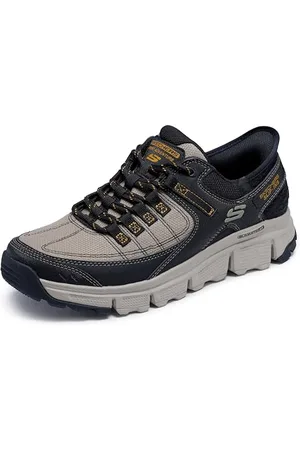 Skechers Męskie buty sportowe Summits at Trainers, kolor taupe, syntetyczny/siatka/czarne wykończenie, 45, , 46 EU