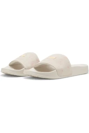 PUMA Damskie sandały Leadcat 2.0 crafted Flowers Slide Sandal, ciepła biel - prawie morelowa-brandy, 8 UK, , 42 EU