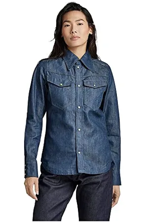 G-Star 70´s Slim Denim Long Sleeve Shirt XS