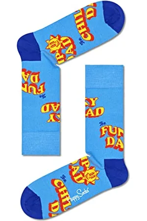 Happy Socks Unisex Happy Number One Dad Socks, niebieskie, M-L UK, , Medium-Large