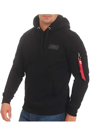 Alpha Industries Back Print Hoody Męska bluza z kapturem Black