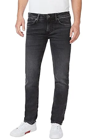 Pepe Jeans Hatch Regular Jeans Męskie, Czarny (Denim-vy6), 31W / 34L