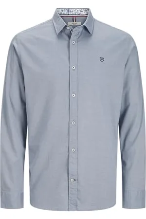 JACK & JONES Jprblamontpellier Detail L/S Shirt Smu, , XXL