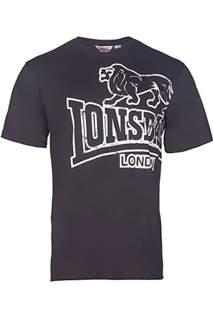 Lonsdale London Męska koszulka z krótkim rękawem - czarna (czarna), S (rozmiar producenta: S)