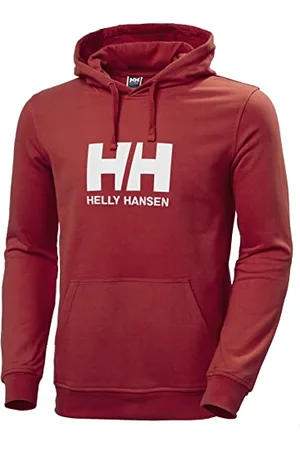 Helly Hansen Mens HH Logo Hoodie, M, Red