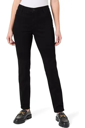 Armani Exchange Damskie Essential, 5 kieszeni, tonalne logo naszywki, dżinsy, czarne, 28, , 28