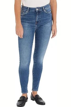 Tommy Hilfiger Damskie spodnie jeansowe TH Flex Harlem U Skinny HW Leo, 33W / 32L, , 33W / 32L
