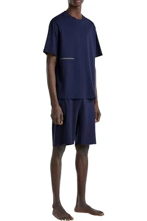 Benetton Bermuda 30964900D spodnie do spania, niebieskie, M męskie, , M