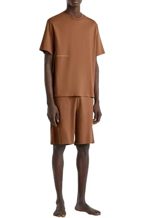 Benetton Bermuda 30964900D spodnie do spania, brązowe, M męskie, , M