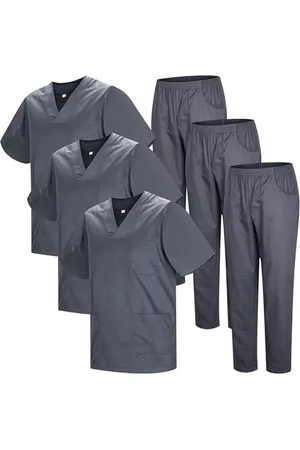 MISEMIYA Opakowanie * 3 zestawy - Uniform sanitarny unisex MEDICAL SANITARY UNIFORMS SANITARY SETS 3-817-8312 - S