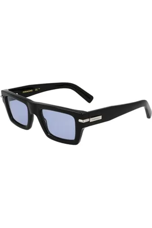 Salvatore Ferragamo Unisex SF2034S okulary przeciwsłoneczne, czarne/lazurowe, 50, , 50