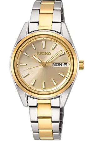 Seiko Zegarek damski kwarcowy stal szlachetna z paskiem ze stali szlachetnej, , S, Kwarc