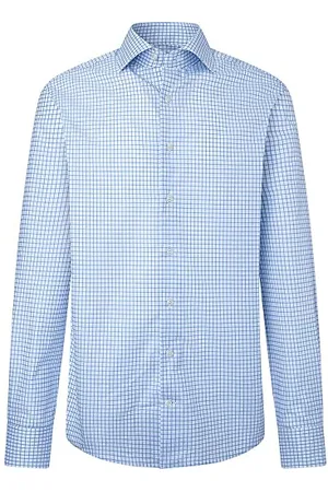 Hackett Twill Graph Check Koszula męska, , 14.5