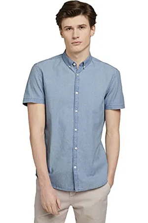 TOM TAILOR Męskie koszula jeansowa 1025473, , L
