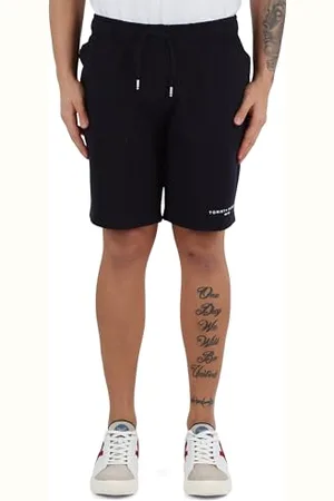 Tommy Hilfiger Męskie SMALL TOMMY LOGO SWEATSHORTS MW0MW38698 spodnie dresowe, niebieskie, XS, , XS