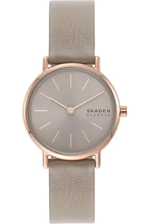 Skagen Signatur Lille kobiet dwóch rąk, Rose złoto Tone co najmniej 50% recyklingu stali nierdzewnej zegarek, SKW3060