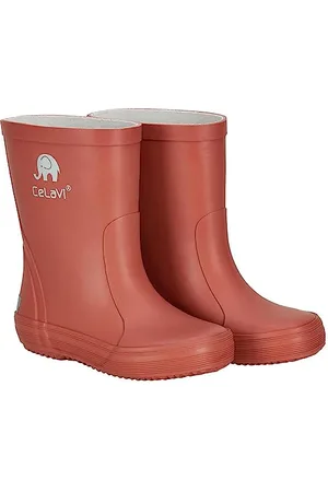 CeLaVi Dziewczęce buty Basic Wellies Solid Rain Boot, czerwony - Redwood - 23 EU