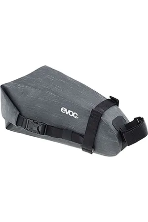 Evoc SEAT PACK WP 2, prosta torba pod siodełko (lekkie akcesorium rowerowe, wodoodporna torba rowerowa, tylna torba rowerowa, wymiary: 10 x 26 x 11 cm, waga: 180 g, pojemność: 2 l), Carbon Grey