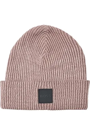 HUGO BOSS Męska czapka Fabiano_Hat Beanie, Open Brown246
