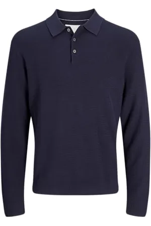 JACK & JONES Jprcccooper Knit Polo Ls męska koszulka polo, , L