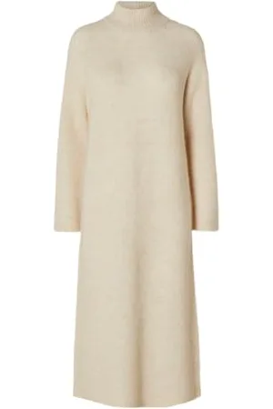 SELECTED Sukienka damska Slfmaline Ls Knit Dress High Neck Noos sukienka z dzianiny, , S