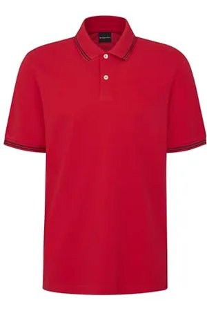 Bugatti Męska koszulka polo basic, z krótkim rękawem, nowoczesny krój, , L